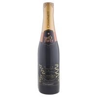 Funny Fashion - Opblaasbare champagne fles - Fun/Fop/Party/Oud jaar/Bruiloft - versiering/decoratie - 75 cm - Opblaasfig - thumbnail