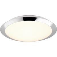 LED Badkamer Plafondlamp 12W Natuurlijk Wit 4000K IP44 Mat Chroom