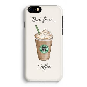 But first coffee: iPhone 8 Volledig Geprint Hoesje