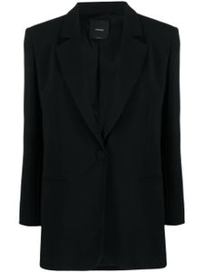 PINKO blazer boutonné à revers crantés - Noir