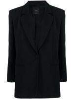 PINKO blazer boutonné à revers crantés - Noir