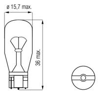 Bosma Lamp 12V-10W WEDGE-T15 - thumbnail