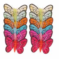 Gekleurde vlindertjes decoratie - thumbnail