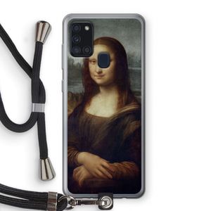 Mona Lisa: Samsung Galaxy A21s Transparant Hoesje met koord
