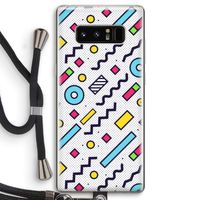 8-bit N°8: Samsung Galaxy Note 8 Transparant Hoesje met koord