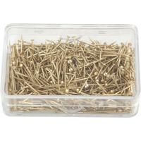 Creativ Company Kopspelden, l: 16 mm, dikte 0,65 mm, ca. 500 stuk, goud, 35 gr/ 1 doos
