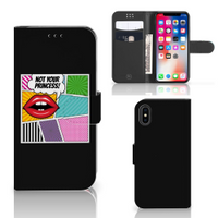 Apple iPhone X | Xs Wallet Case met Pasjes Popart Princess