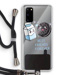 Best Friend Forever: Samsung Galaxy S20 Transparant Hoesje met koord