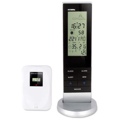 Alecto WS-1150 - Weerstation met draadloze buitensensor, zwart/zilver