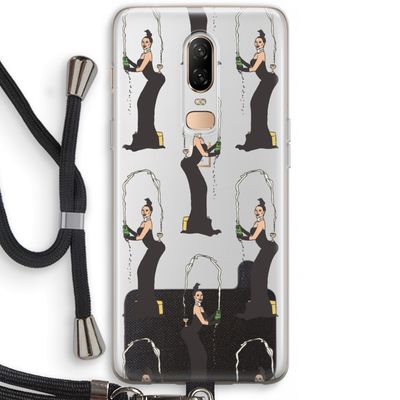 Pop Some Kim: OnePlus 6 Transparant Hoesje met koord