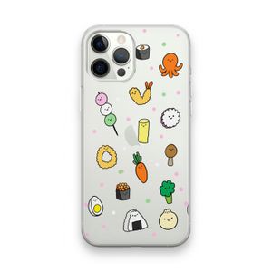 Happy bento friends: iPhone 12 Pro Max Transparant Hoesje