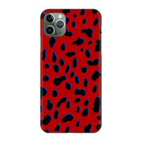 Red Leopard: Volledig geprint iPhone 11 Pro Max Hoesje