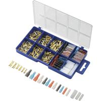 TRU COMPONENTS 739647 Assortiment kabelschoenen 0.104 mm² - 2.50 mm² Transparant, Zwart, Rood, Blauw 260 stuk(s)