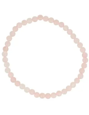 Edelsteen Armband Roze kwarts - 4 mm