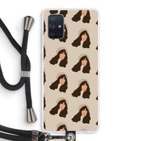 Bonjour mon amour: Samsung Galaxy A71 Transparant Hoesje met koord