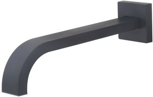 Saqu Cubo inbouw uitloop 25cm mat zwart