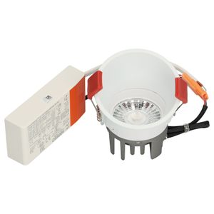 BM100-08 Rond vast wallwasher 8cm Wit