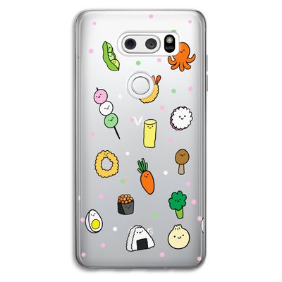 Happy bento friends: LG V30 Transparant Hoesje