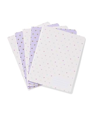 HEMA Schriften A5 Lijnen - 5 Stuks