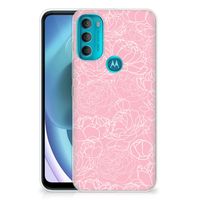 Motorola Moto G71 5G TPU Case White Flowers - thumbnail