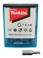 Makita Accessoires schroefbit t15x25mm - b-24636 - b-24636