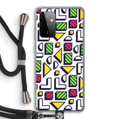 8-bit N°4: Samsung Galaxy A72 5G Transparant Hoesje met koord