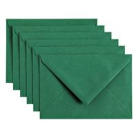 Envelop Papicolor C6 114x162mm dennengroen pak à 6 stuks