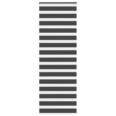 Zebra rolgordijn 90x230 cm stofbreedte 85,9 cm zwart