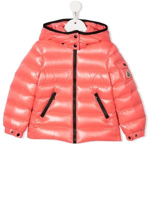 Moncler Enfant veste matelassée à capuche - Rose