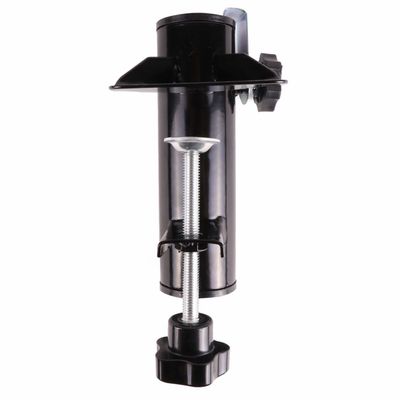 Parasolvoet/houder - voor balkon - zwart - metaal - 15,5 cm Parasolvoet/houder - voor balkon - zwart - metaal - 15,5 cm