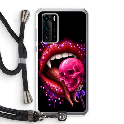 Dodelijk zoet: Huawei P40 Transparant Hoesje met koord