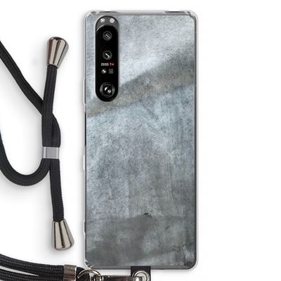 Grey Stone: Sony Xperia 1 III Transparant Hoesje met koord