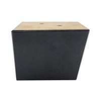 Meubelpoot zwart vierkant 8 x 8 cm - hoogte 6 cm Meubelpoot zwart vierkant 8 x 8 cm - hoogte 6 cm
