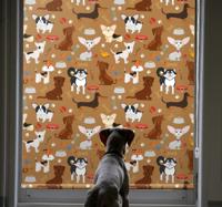 Rolgordijn babykamer Ander patroon van schattige honden