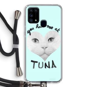 You had me at tuna: Samsung Galaxy M31 Transparant Hoesje met koord