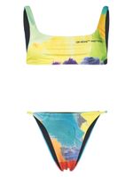 Off-White bikini à imprimé cachemire - Jaune