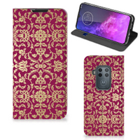 Telefoon Hoesje Motorola One Zoom Barok Pink - thumbnail