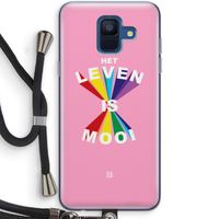 Het Leven Is Mooi: Samsung Galaxy A6 (2018) Transparant Hoesje met koord