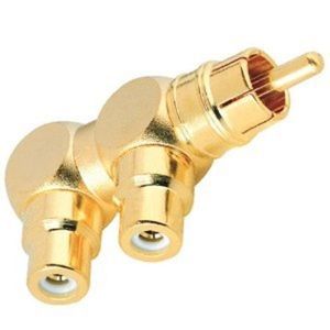 AudioQuest M22F-HRD tussenstuk voor kabels RCA 2 x RCA Goud