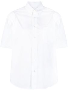 MM6 Maison Margiela chemise en coton à manches courtes - Blanc