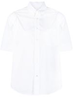 MM6 Maison Margiela chemise en coton à manches courtes - Blanc - thumbnail