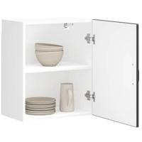 Keukenbovenkast Lucca bewerkt hout zwart