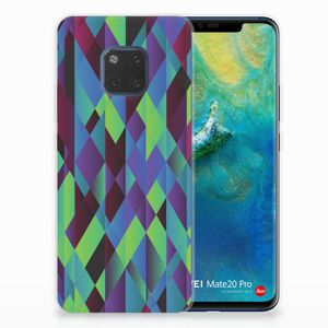 Huawei Mate 20 Pro TPU Hoesje Abstract Green Blue