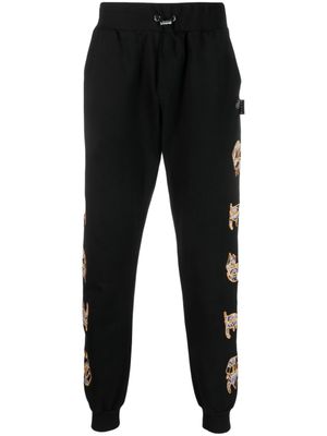 Philipp Plein pantalon de jogging à motif cachemire - Noir