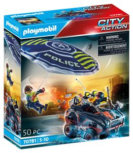 PlaymobilÂ® City Action 70781 politieparachute achtervolging van het amfibievoertuig