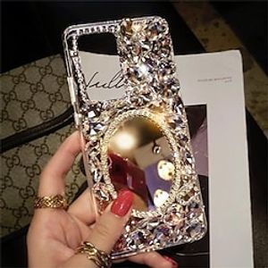 telefoon hoesje Voor Samsung Galaxy S24 S23 S22 PlusUltra A54 A34 A14 A73 A53 A33 Opmerking 20 10 Achterkant Spiegel Schokbestendig Kristal Diamant TPU Lightinthebox