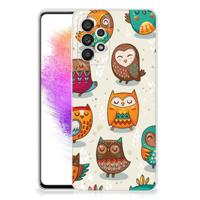Samsung Galaxy A73 5G | TPU Hoesje | Vrolijke Uilen