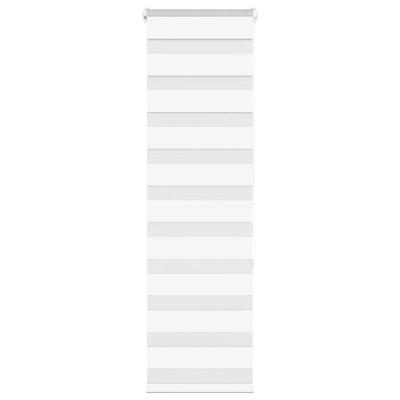 VidaXL Zebra rolgordijn 45x150 cm stofbreedte 40,9 cm polyester wit
