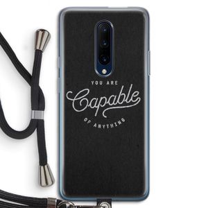 Capable: OnePlus 7 Pro Transparant Hoesje met koord