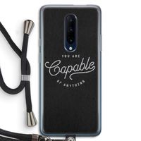 Capable: OnePlus 7 Pro Transparant Hoesje met koord